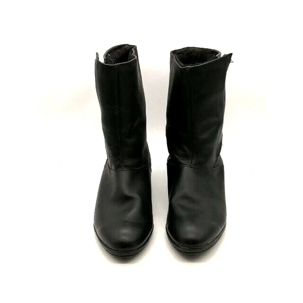 Naturalizer Shoes Womens Winter Boot 319 Black Ankle Hook & Loop Straps 7.5